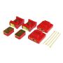 Prothane 7-1904 GM Motor & Trans Mount Kit - Red