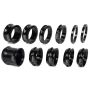 Ti22 PERFORMANCE TIP3925 600 Wheel Spacer Kit 11 Piece Black