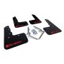 Rally Armor MF47-UR-BLK/RD-X Black Mud Flap/Altered Font Red Logo