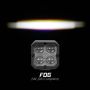 XKGLOW XK065001-FO XK Glow XKchrome 20w LED Cube Light w/ RGB Accent Light - Fog Beam