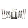 Skyjacker TJ403BPMLTX 03-06 Jeep TJ 4in D-Rate Long Travel Kit w/ Adj FR/RR Lower Flex Links/M95 Monotube Shocks