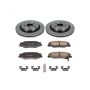 PowerStop KOE5159 OE Stock Replacement Low-Dust Ceramic Brake Pad and Rotor Kit