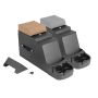 Rugged Ridge Stereo Security Console Gray 76-95 Jeep CJ / Jeep Wrangler