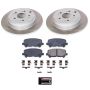 PowerStop SC4685 Semi-Coated Rotor and Low-Dust Ceramic Brake Pad Kit