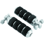 Kuryakyn 8000 ISO Peg Small With Male Adapter Chrome (Pair)