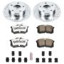 PowerStop K4845-26 Z26 Street Performance Ceramic Brake Pad and Drilled & Slotted Rotor Kit