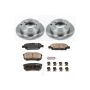 PowerStop KOE1202 OE Stock Replacement Low-Dust Ceramic Brake Pad and Rotor Kit