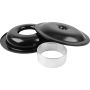 ALLSTAR PERFORMANCE ALL25907 LW 14in A/C Kit Black No Element 2in Spacer