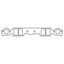 Cometic Gasket C5289 Cometic GM Gen1 SB V8 .060in Fiber Intake Mani Gskt-2.090in x 1.280in Rect. Race Ports-10 Pack