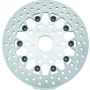 TwinPower 666840 Twin Power 84-17 Big Twin Exc 08-17 FLH FLT Rear 11.5 Floating Rotor Silver Mesh