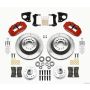 Wilwood 140-12282-R Narrow Superlite 6R Front Hub & 1PC Rtr Kit 12.88in-Red 62-72 CDP B & E Body-Drum