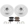 PowerStop CRK7722 Genuine Geomet Coated Rotor and Low-Dust Ceramic Brake Pad Kit
