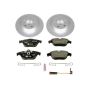 PowerStop ESK6715 Genuine Geomet Coated Rotors, ECE-R90 Brake Pads + Hardware Kit