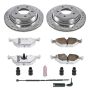 PowerStop K2970-26 Z26 Street Performance Ceramic Brake Pad and Drilled & Slotted Rotor Kit