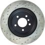 Stoptech 128.34109L Sport Cross Drilled Brake Rotor - Rear Left