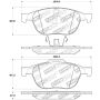 StopTech Performance 04-09 Mazda 3 Front Brake Pads