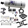 Nitrous Express 66047-15 DOMINATOR DUAL STAGE BILLET CROSSBAR, (50-300 & 100-500HP) WITH 15LB BOTTLE.
