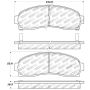 Stoptech 309.08330 Sport Brake Pads w/Shims and Hardware - Rear