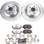 PowerStop K6293-36 Z36 Truck and SUV Carbon-Fiber Ceramic Brake Pad and Drilled & Slotted Rotor Kit