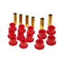 Prothane 14-1002 86.5-97 Nissan Hardbody 4wd Spring & Shackle Bushings - Red
