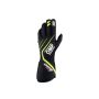 OMP RACING, INC. OMPIB0-0771-A01-178-M One EVO X Gloves Black Flo Yellow Medium