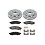 PowerStop KOE2442 OE Stock Replacement Low-Dust Ceramic Brake Pad and Rotor Kit