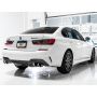 AWE Tuning 3015-42148 2019+ BMW M340i (G20) Non-Resonated Touring Edition Exhaust - Quad Chrome Silver Tips