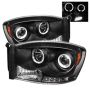 SPYDER 5010001 Projector Headlights - LED Halo - Black