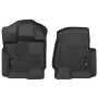 HUSKY LINERS HSK53361 Ford X-Act Contour Floor Liners Front Black