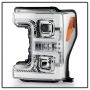 SPYDER 5086273 Projector Headlights - Switch Back Sequential Turn Signal Light Bar - Chrome