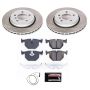 PowerStop SC5729 Semi-Coated Rotor and Low-Dust Ceramic Brake Pad Kit