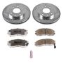 PowerStop K1090-26 Z26 Street Performance Ceramic Brake Pad and Drilled & Slotted Rotor Kit