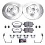 PowerStop K8486-26 Z26 Street Performance Ceramic Brake Pad and Drilled & Slotted Rotor Kit
