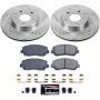 PowerStop K6967 Z23 Daily Driver Carbon-Fiber Ceramic Brake Pad and Drilled & Slotted Rotor Kit