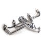 BBK Performance Parts 40520 1991-1999 JEEP 4.0L 1-1/2 SHORTY EXHAUST HEADER (POLISHED SILVER CERAMIC)