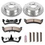 PowerStop K1858-36 Z36 Truck and SUV Carbon-Fiber Ceramic Brake Pad and Drilled & Slotted Rotor Kit