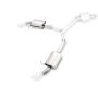 AWE Tuning Audi B9 A4 Touring Edition Exhaust Dual Outlet - Chrome Silver Tips (Includes DP)