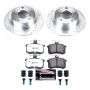 PowerStop K514-26 Z26 Street Performance Ceramic Brake Pad and Drilled & Slotted Rotor Kit