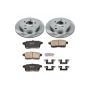 PowerStop KOE3060 OE Stock Replacement Low-Dust Ceramic Brake Pad and Rotor Kit