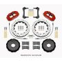 Wilwood 140-15214-DR Narrow Superlite 6R Front Hat Kit 12.88in Drill Red 2014-2015 Mini Cooper w/Lines