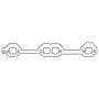 Cometic Gasket C5417-064 Cometic Chevy Gen1 Small Block V8 .064in ArmorCore Exhaust Manifold Gskt Set-Brodix Race-Rite Heads