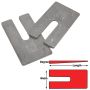 SPECIALTY PRODUCTS COMPANY 10452 AL SHIMS 2.5x5x3° (6)