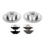 PowerStop K3080 Z23 Daily Driver Carbon-Fiber Ceramic Brake Pad and Drilled & Slotted Rotor Kit