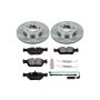 PowerStop KOE868 OE Stock Replacement Low-Dust Ceramic Brake Pad and Rotor Kit