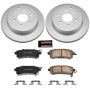 PowerStop CRK6323 Genuine Geomet Coated Rotor and Low-Dust Ceramic Brake Pad Kit
