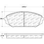 Stoptech 309.07930 Sport Brake Pads w/Shims and Hardware - Front