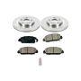 PowerStop KOE6777 OE Stock Replacement Low-Dust Ceramic Brake Pad and Rotor Kit