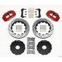 Wilwood 140-8922-DR Narrow Superlite 6R Front Hat Kit 14.00in Drill Red 2005-up Corvette C6