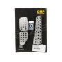OMP RACING, INC. OMPOA0-1010-003 3 Pedal Set Sandblasted Aluminum w/ Long Gas Ped