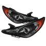 SPYDER 5042477 Projector Headlights - LED Halo - DRL - Black